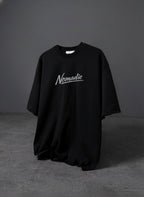 Nomadic Diamond Script Tee – Noir Edition