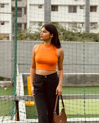 Fiery Orange Racer Tank