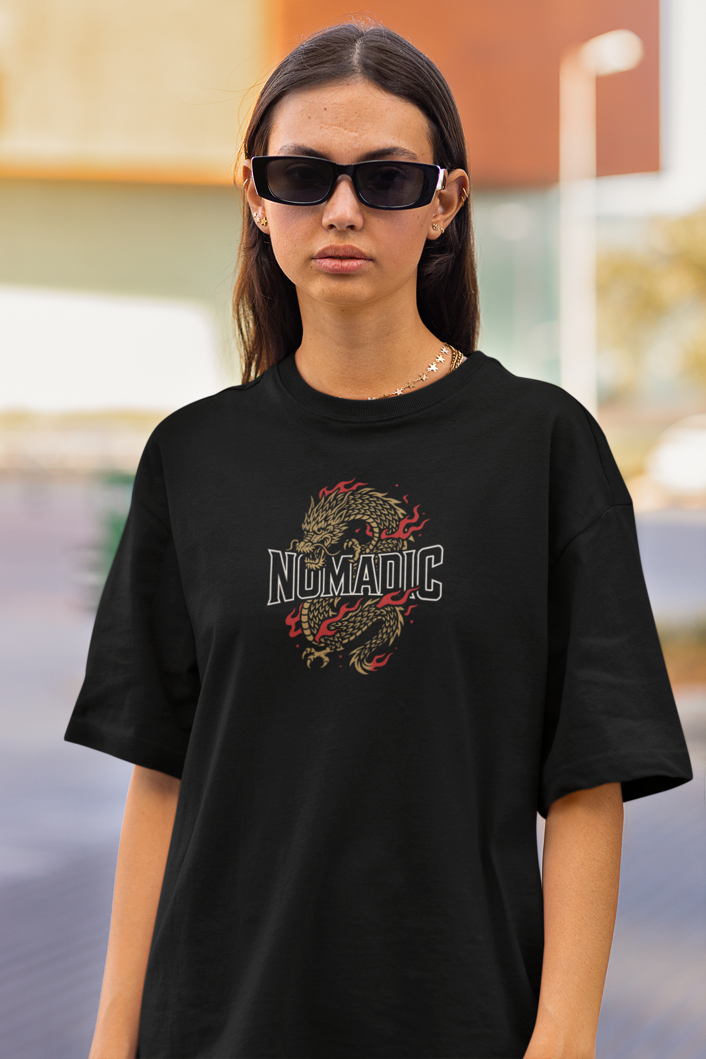 Nomadic Fire Dragon Oversized Tee