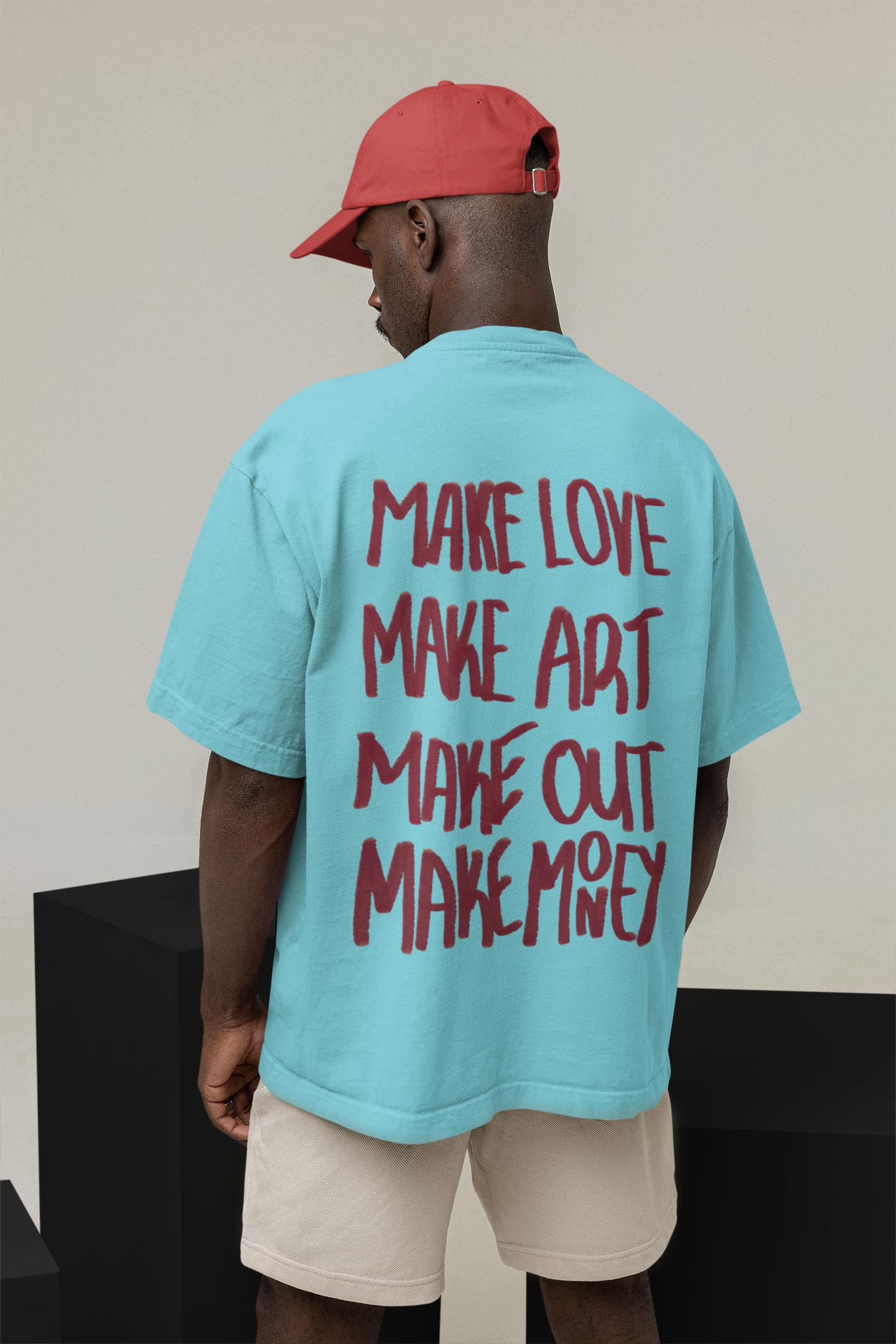 MAKE ART OVERSIZED TEE