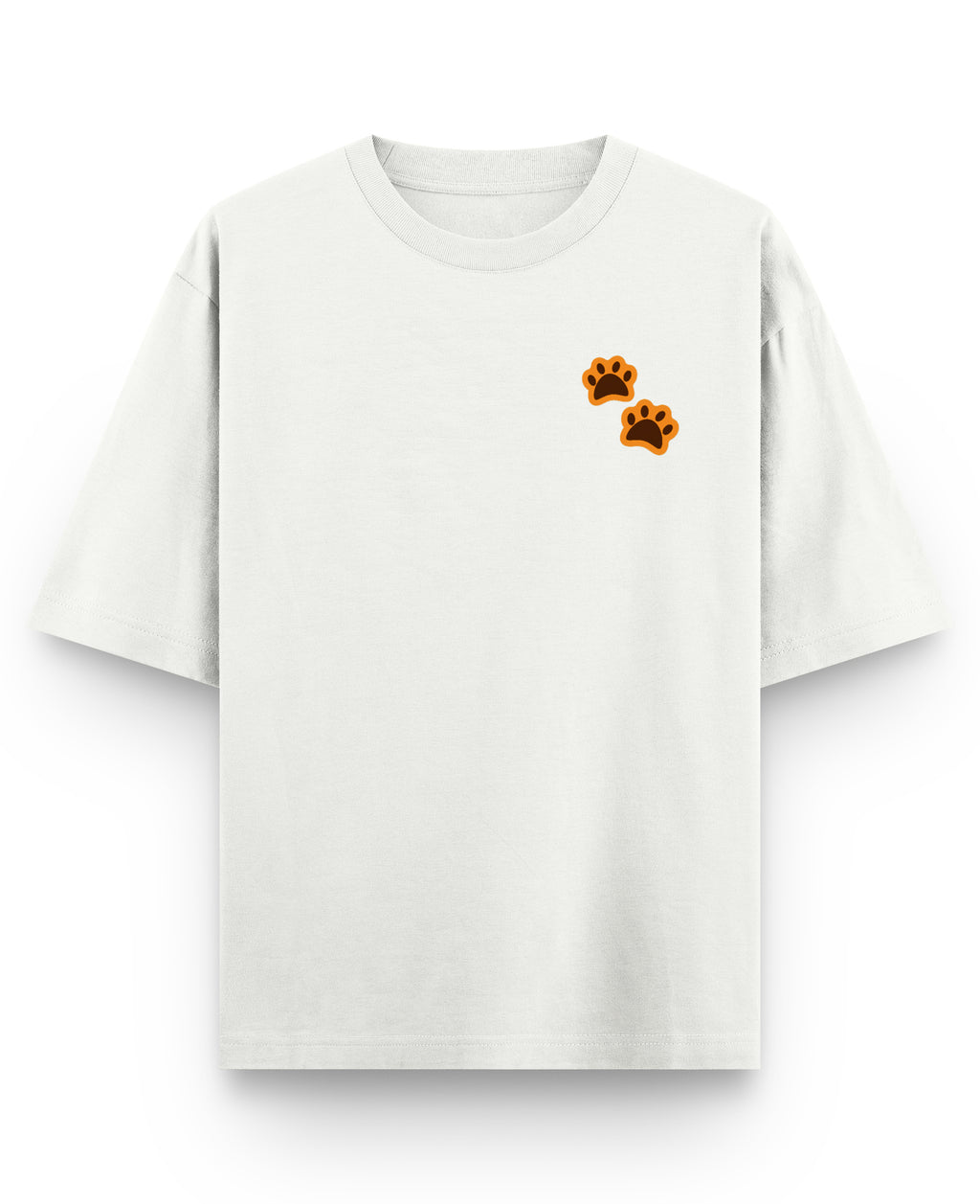 Off White Oversized T-shirt Front Design