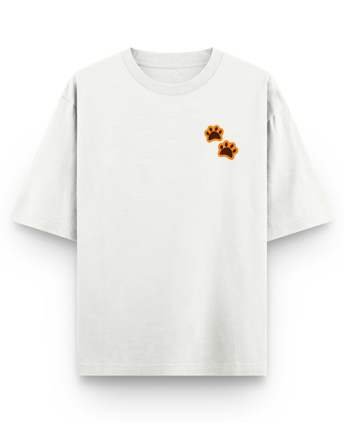 Off White Oversized T-shirt Front Design
