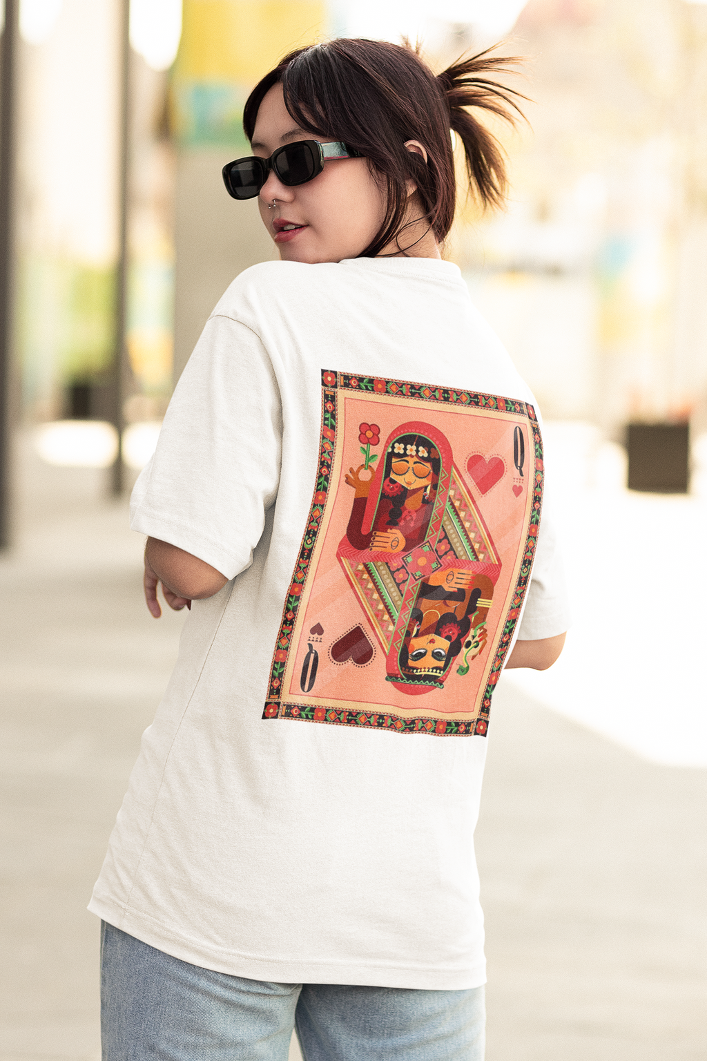 Queen of Hearts Oversized Tee