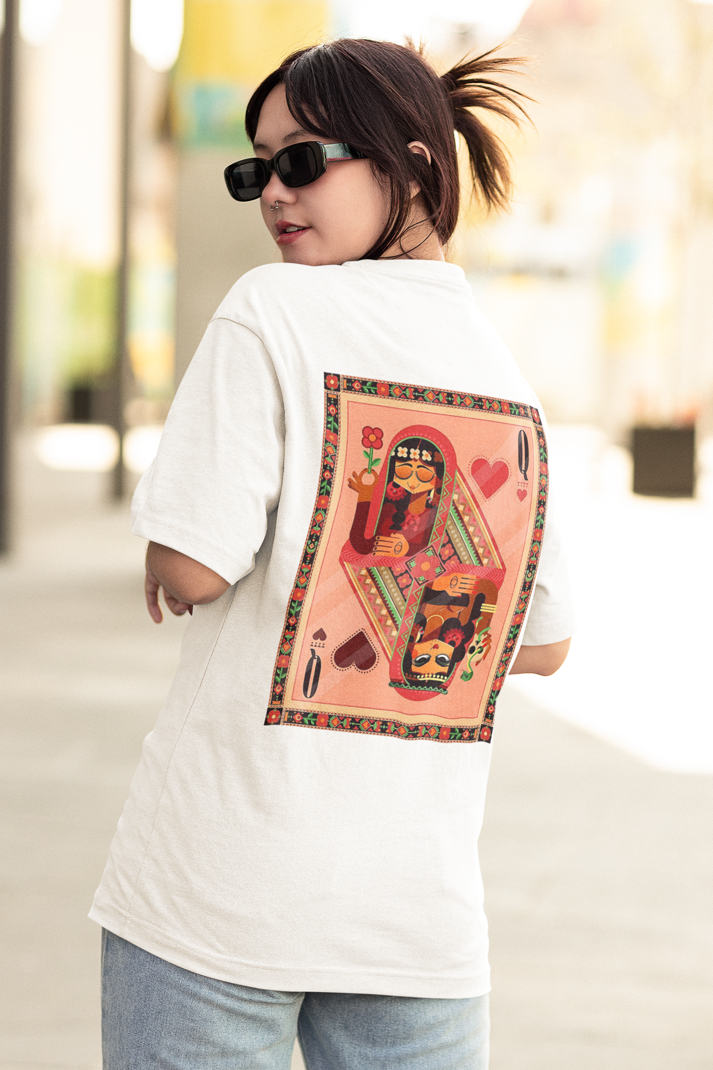 Queen of Hearts Oversized Tee