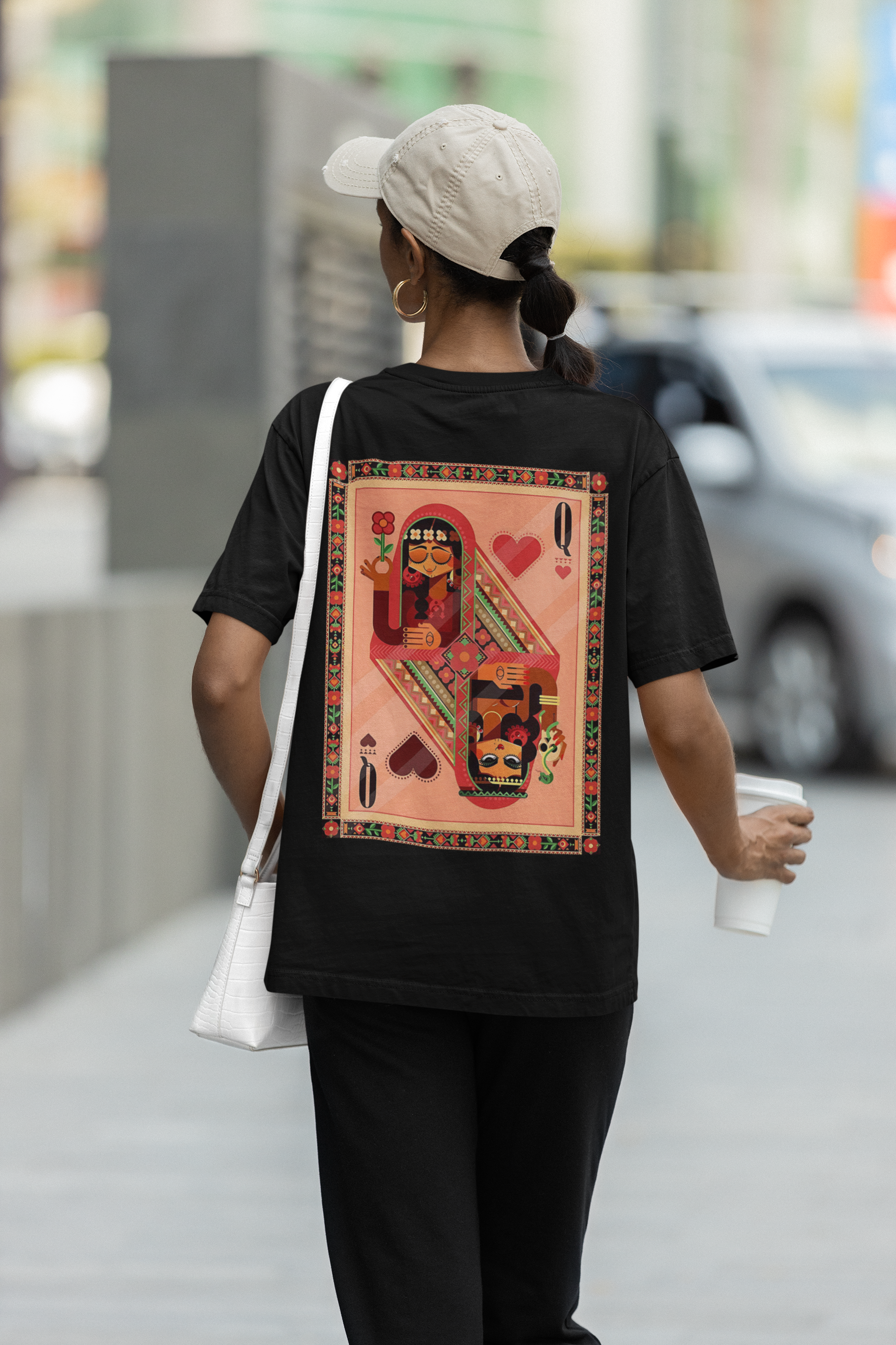 Queen of Hearts Oversized Tee