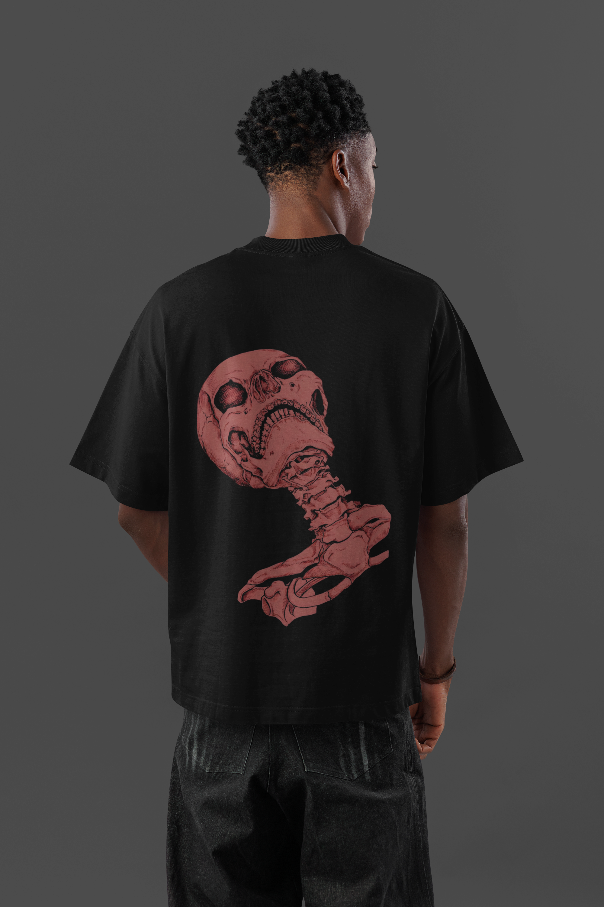 Red Skull Oversized Tee