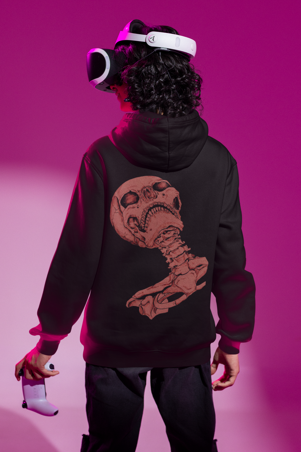 RED SKULL HOODIE HEAVY